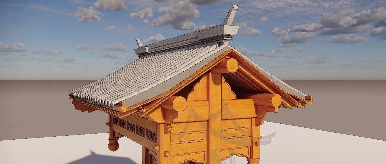 【古建、作品】图解清式独立柱担梁式垂花门